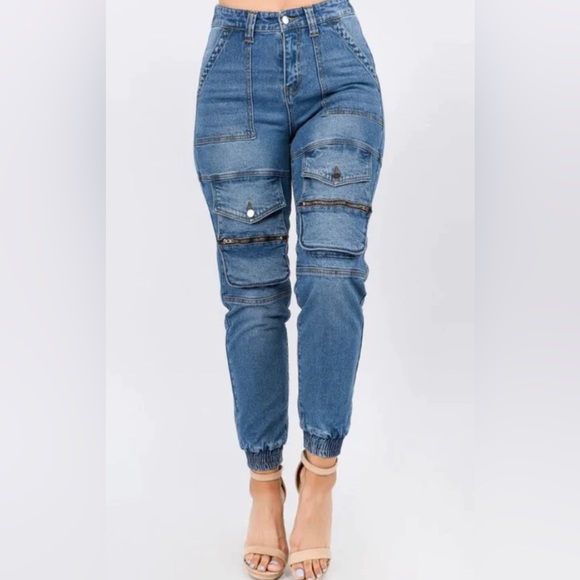 Denim Joggers - Picture 2 of 4